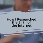 How I Researched the Birth of the Internet