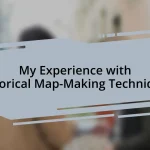 My Experience with Historical Map-Making Techniques